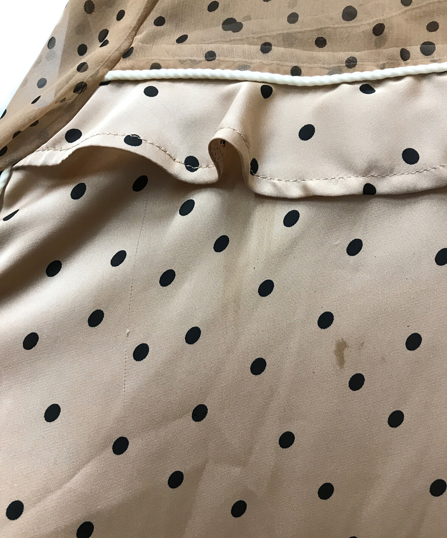 中古・古着通販】sacai (サカイ) シフォンドットプリーツブラウス