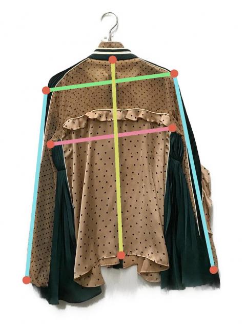 中古・古着通販】sacai (サカイ) シフォンドットプリーツブラウス