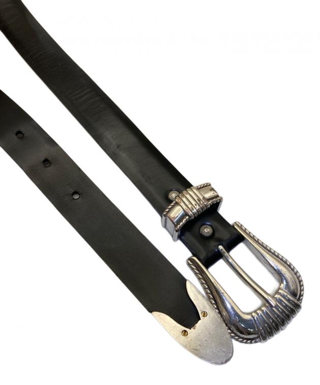 TOGA PULLA メタル レザー ベルトブラック TOGA メタルバックル レザー ベルト TOGA PULLA メタル レザー ベルト