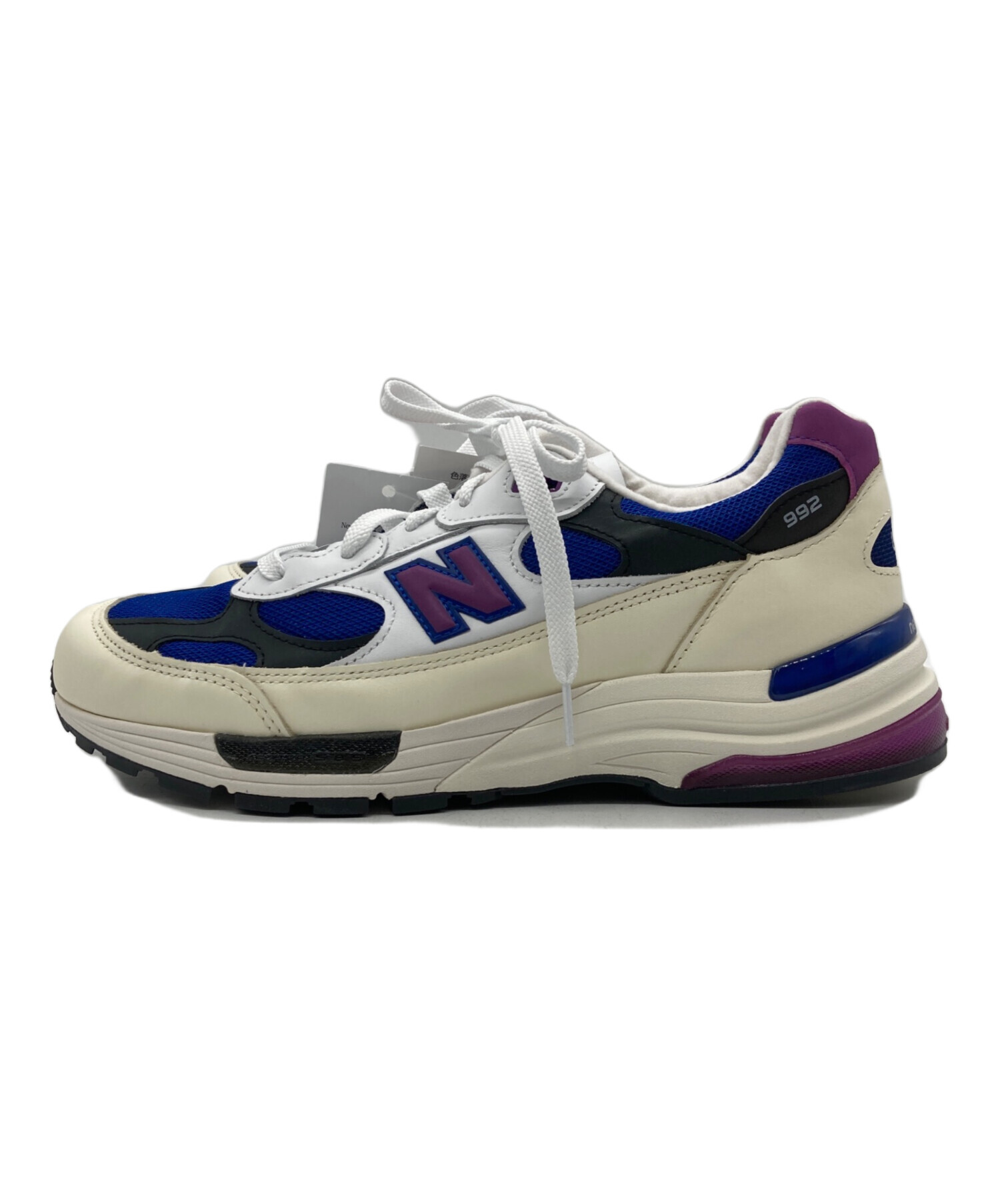 New Balance ニューバランス スニーカー 28cm 白x紫 【古着】【中古】 中古・古着通販】NEW BALANCE (ニューバランス) Made in USA 992
