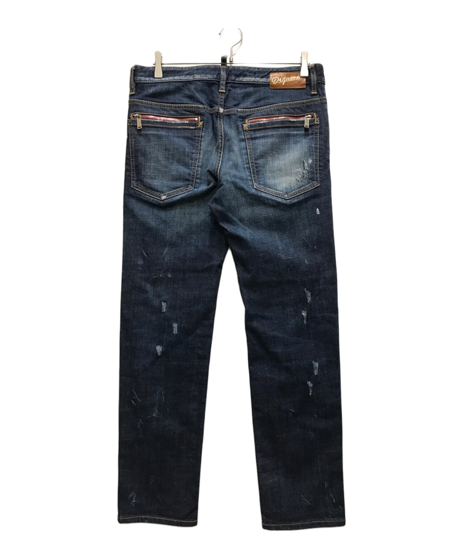 DSQUARED2 ダメージ加工 スキニーデニム 48 中古・古着通販】DSQUARED2 (ディースクエアード) ダメージ加工