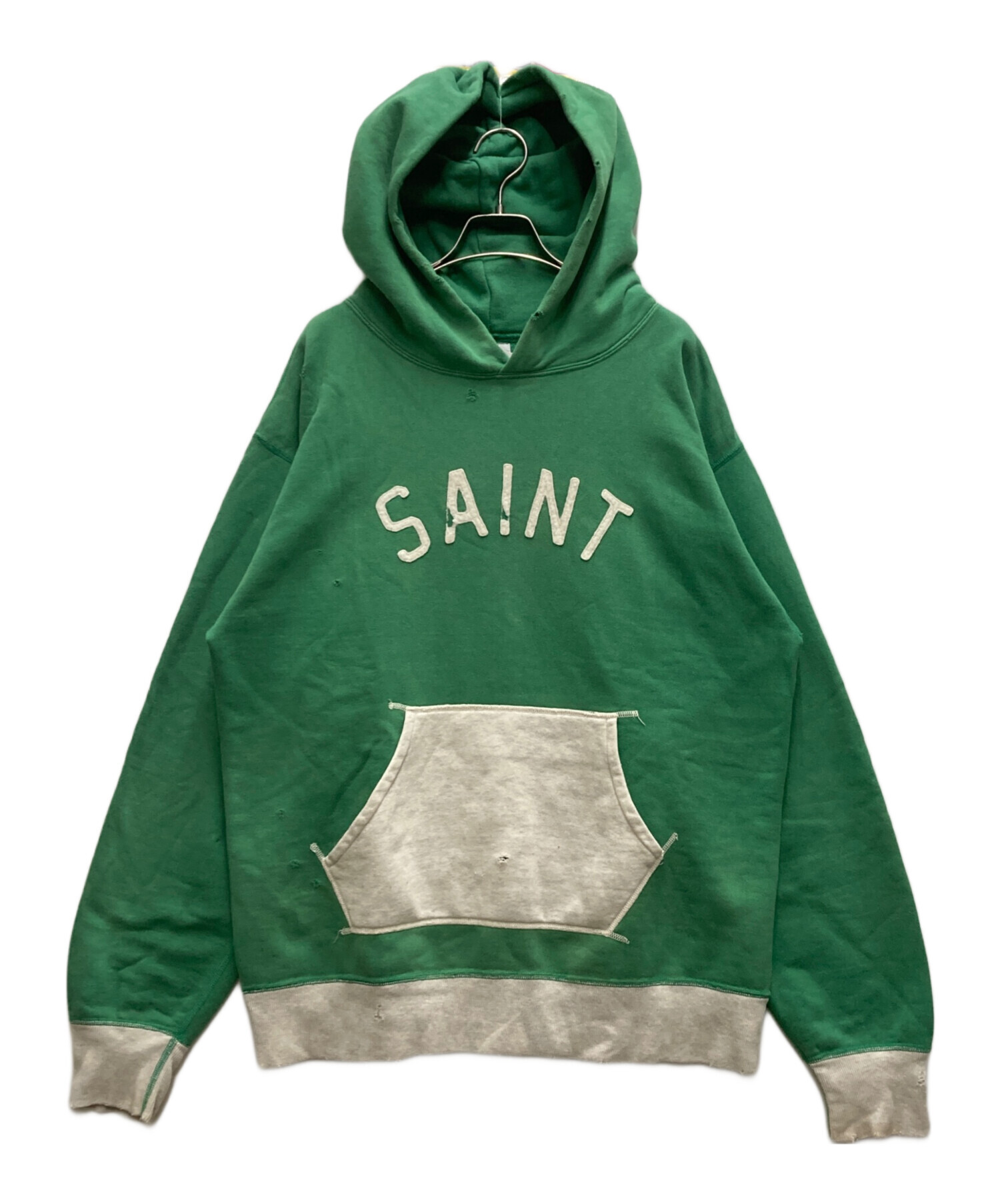 SAINT MICHAELセントマイケルパーカーグリーン 22SS 中古・古着通販】SAINT MICHAEL (セントマイケル) 22SS HOODIE FELT