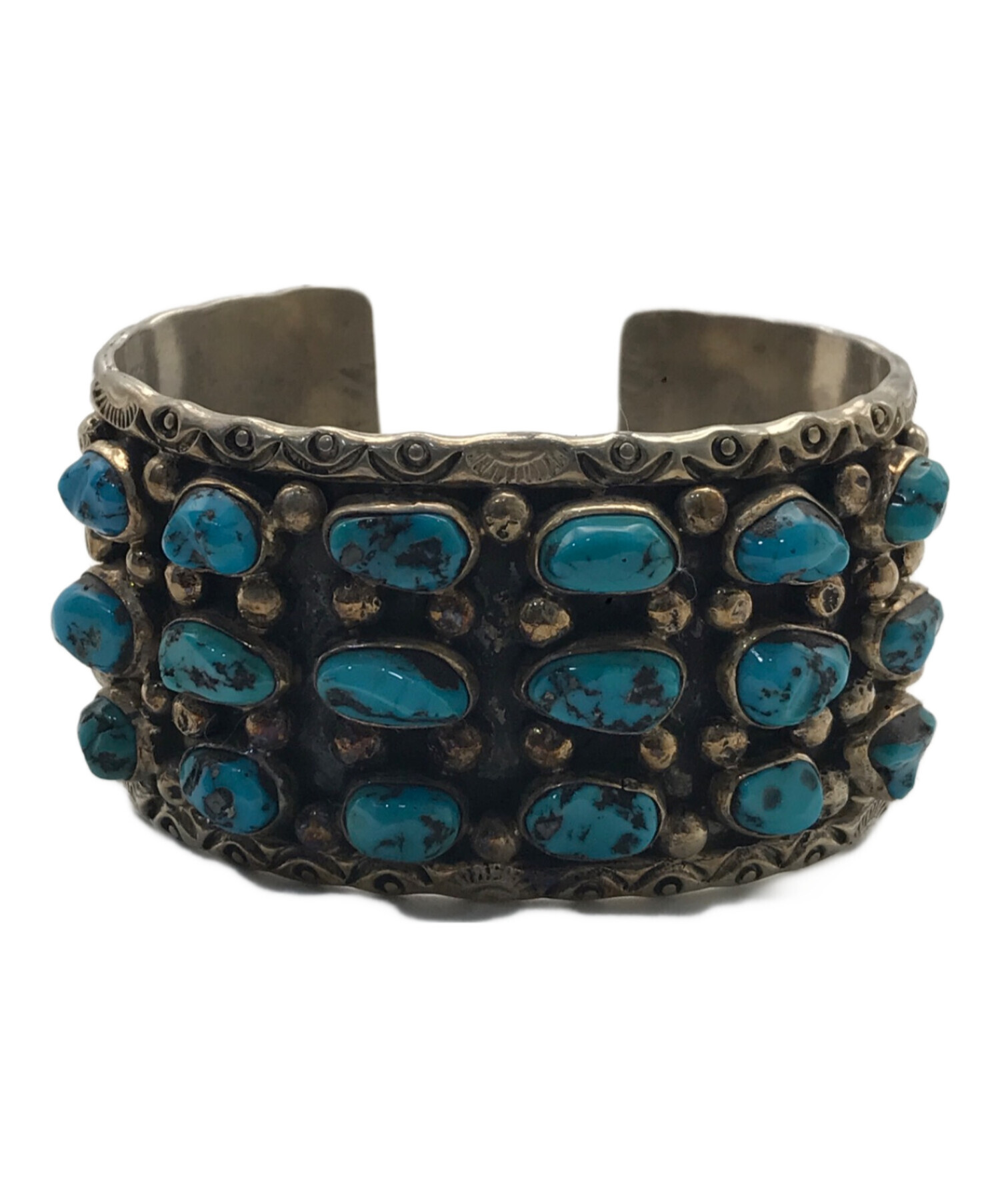 中古・古着通販】NAVAJO (ナバホ) ターコイズバングル グレー