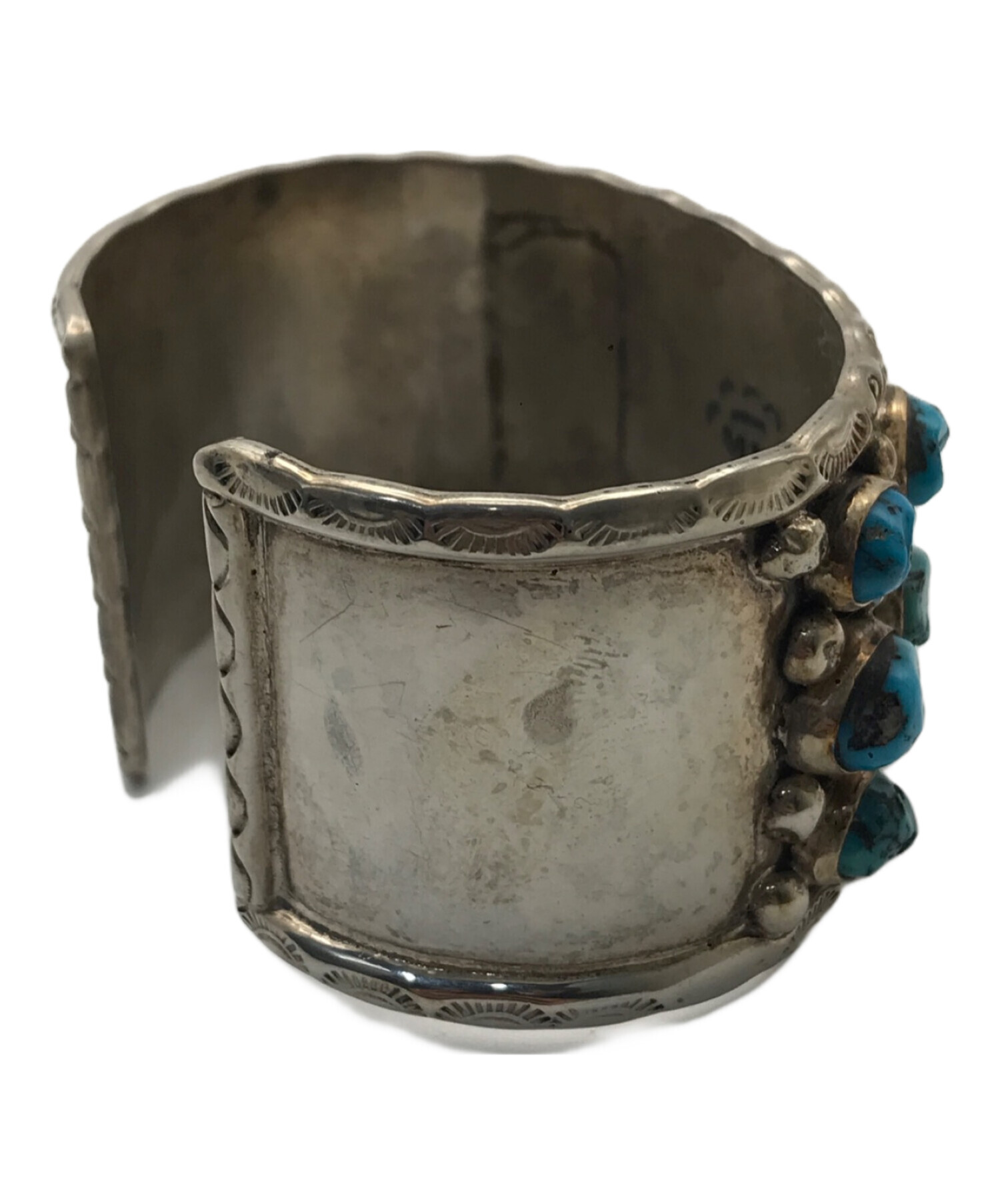 中古・古着通販】NAVAJO (ナバホ) ターコイズバングル グレー
