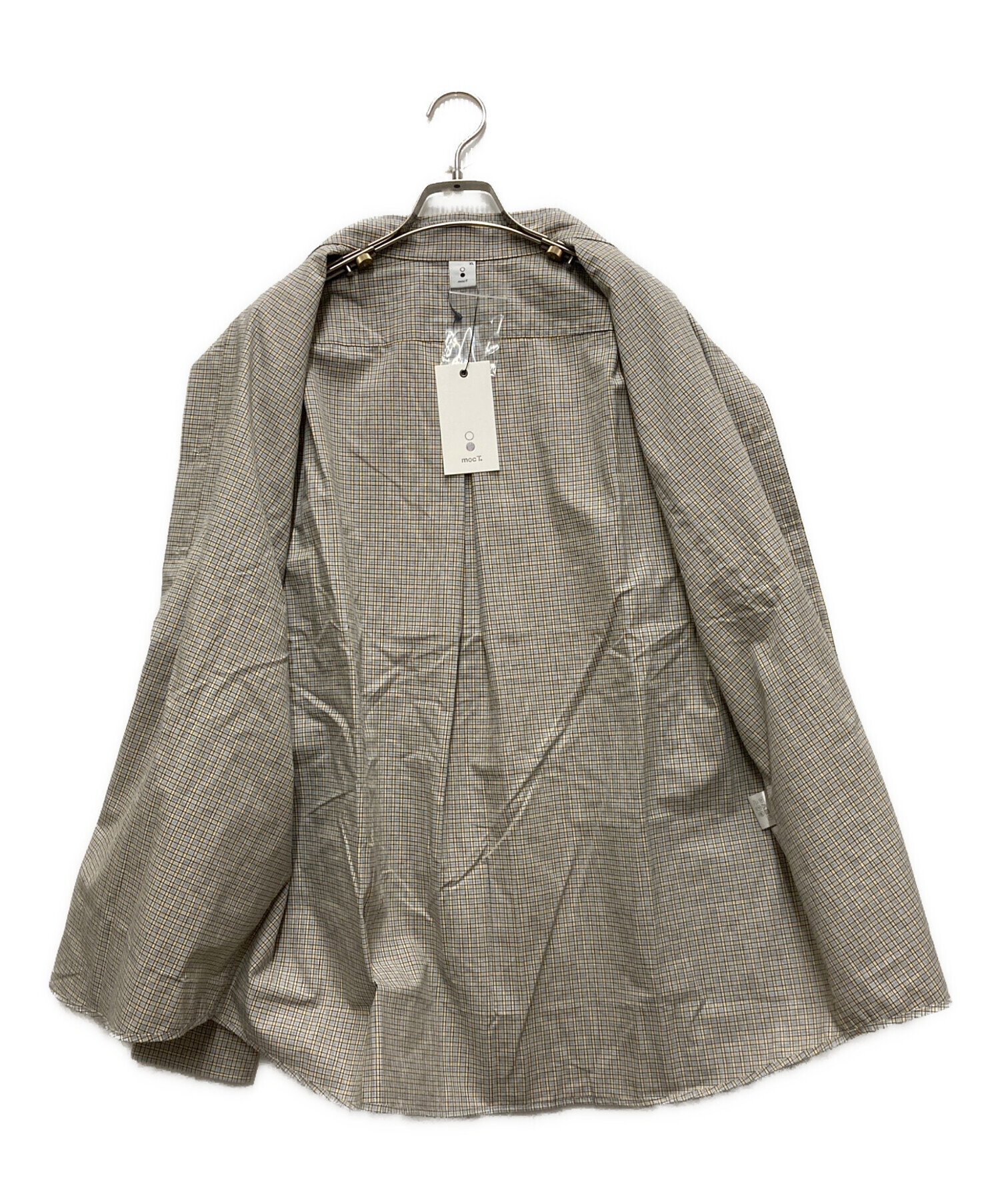 T シャツ モクティ mocT モクティ スキッパーカットソー ブラック サイズ L メンズ ポロシャツ ラガーシャツ 中古・古着