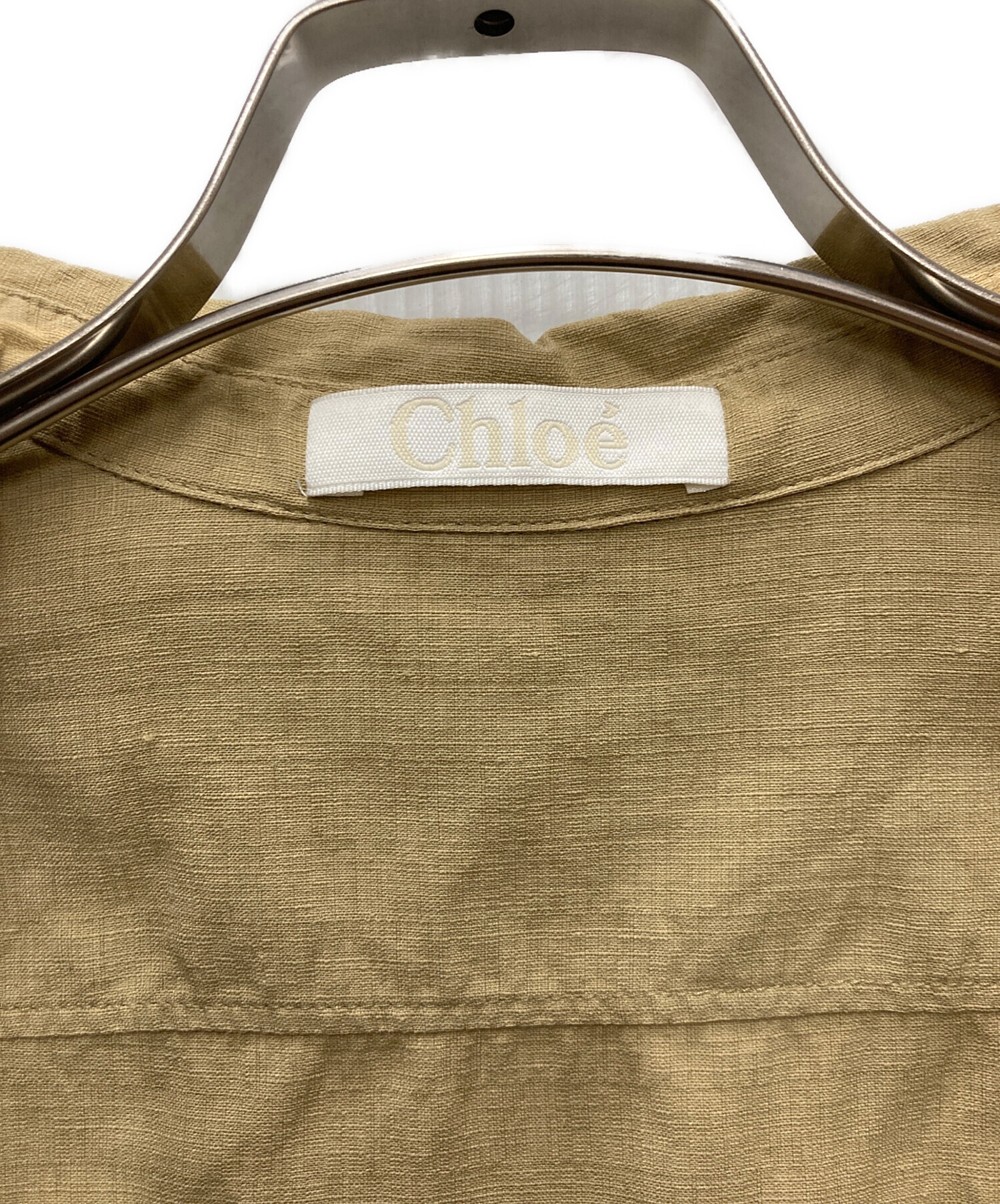 Chloe クロエ カジュアルシャツ XS ベージュ 【古着】【中古】【送料無料】 Chloe（クロエ） | シャツの古着・中古通販 | 【公式】RAGTAG（ラグタグ）