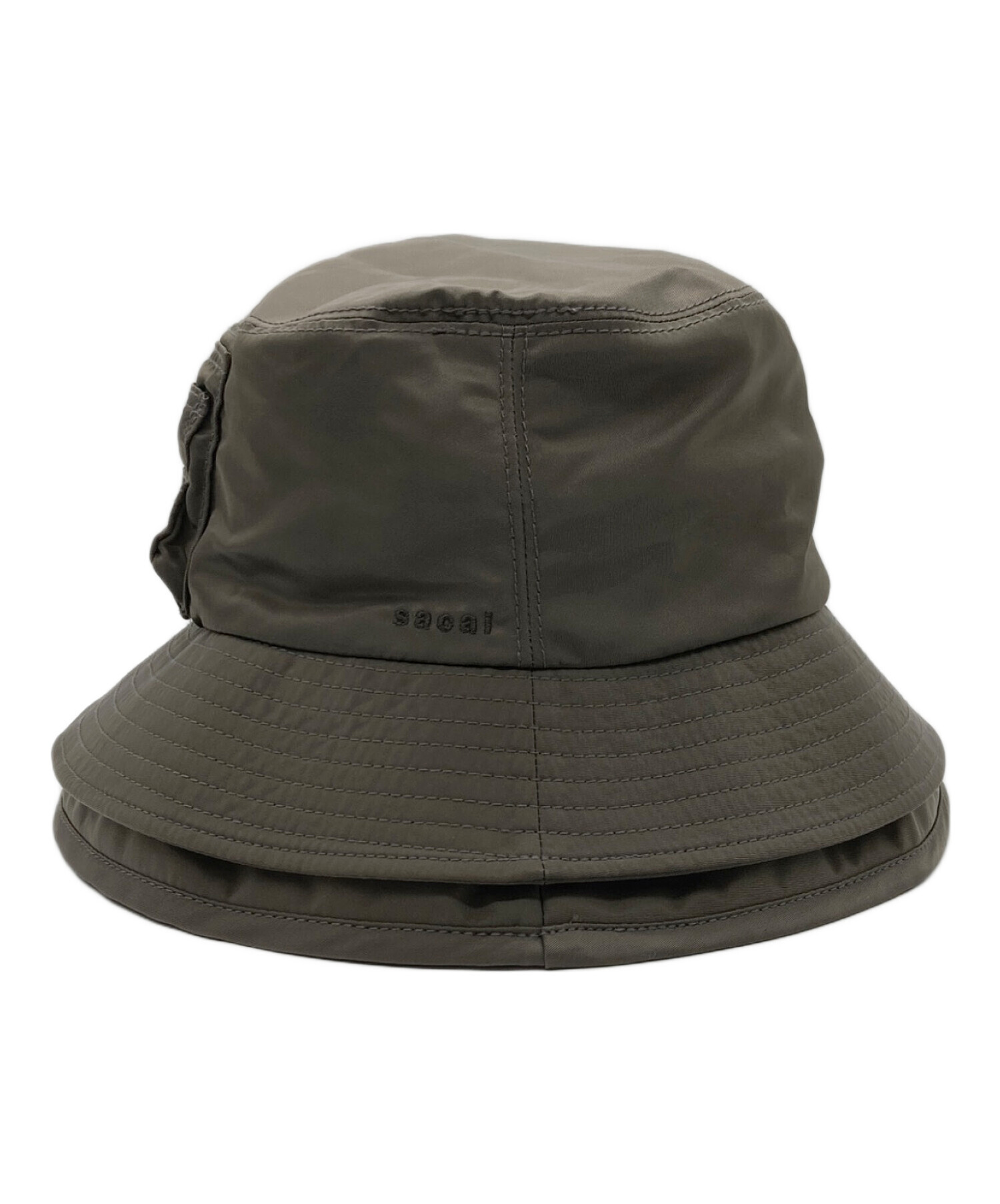 sacai カーキ バケットハット 24-0691S　未使用品 中古・古着通販】sacai (サカイ) バケットハット オリーブ サイズ:1