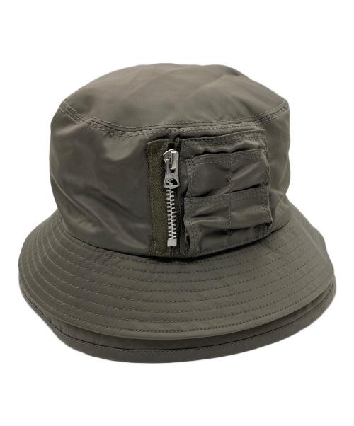 sacai バケットハット 中古・古着通販】sacai (サカイ) バケットハット オリーブ サイズ:1
