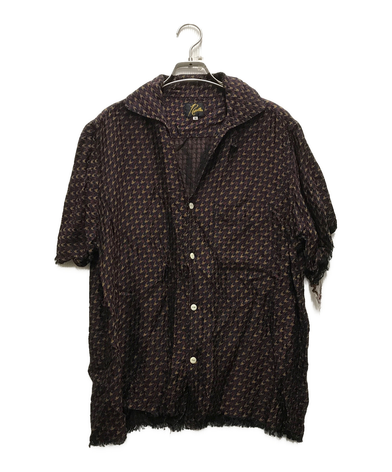 中古・古着通販】Needles (ニードルズ) CUT-OFF BOTTOM SHIRT ネイビー