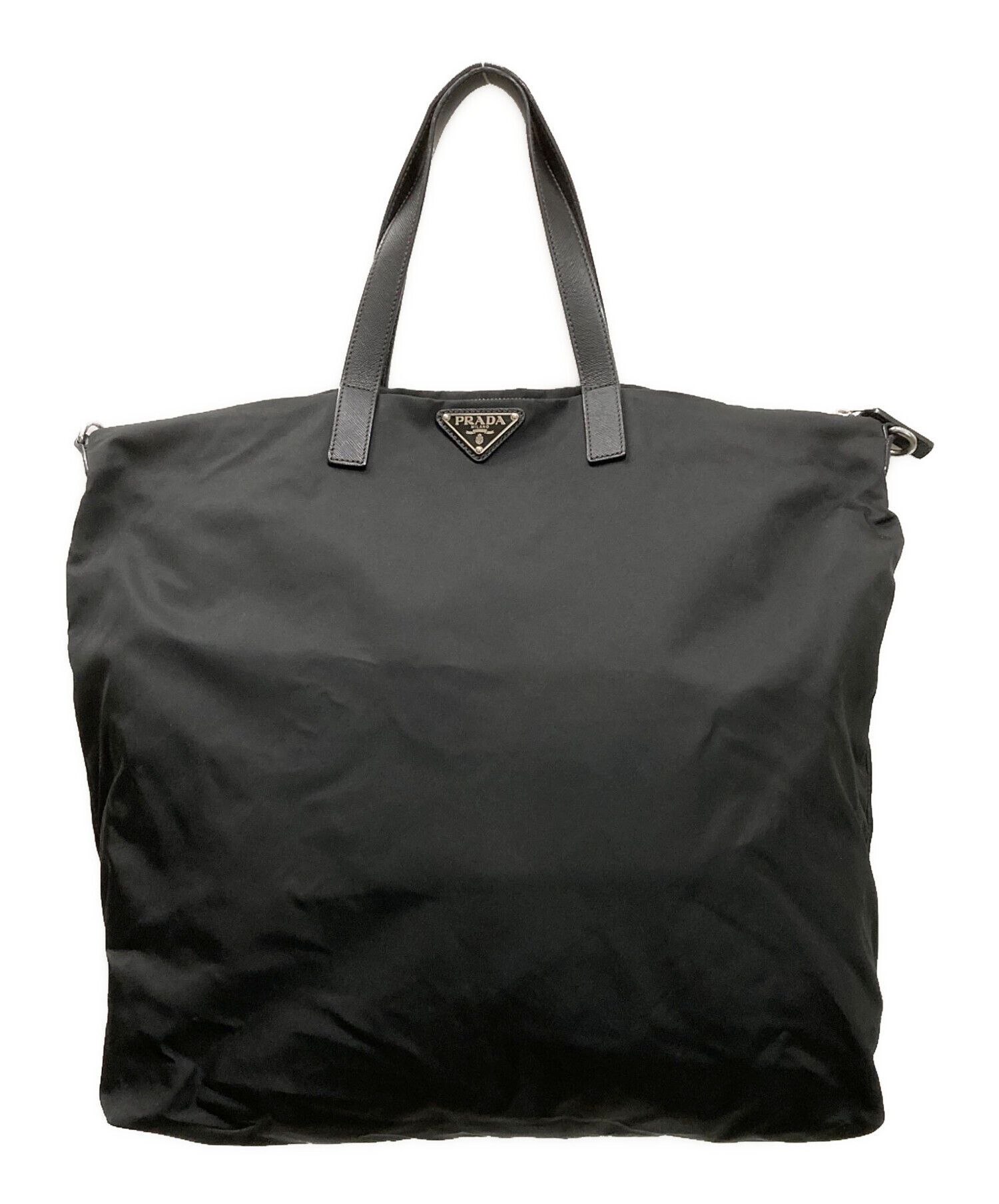 中古・古着通販】PRADA (プラダ) HFワッペン付 2WAYバッグ ブラック