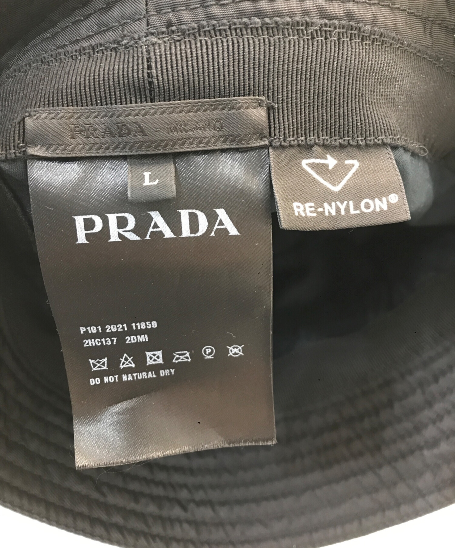 週末値引き レア 初期PRADA ブラック バケットハット箱付き サイズL 週末値引き レア 初期PRADA ブラック バケットハット箱付き サイズL