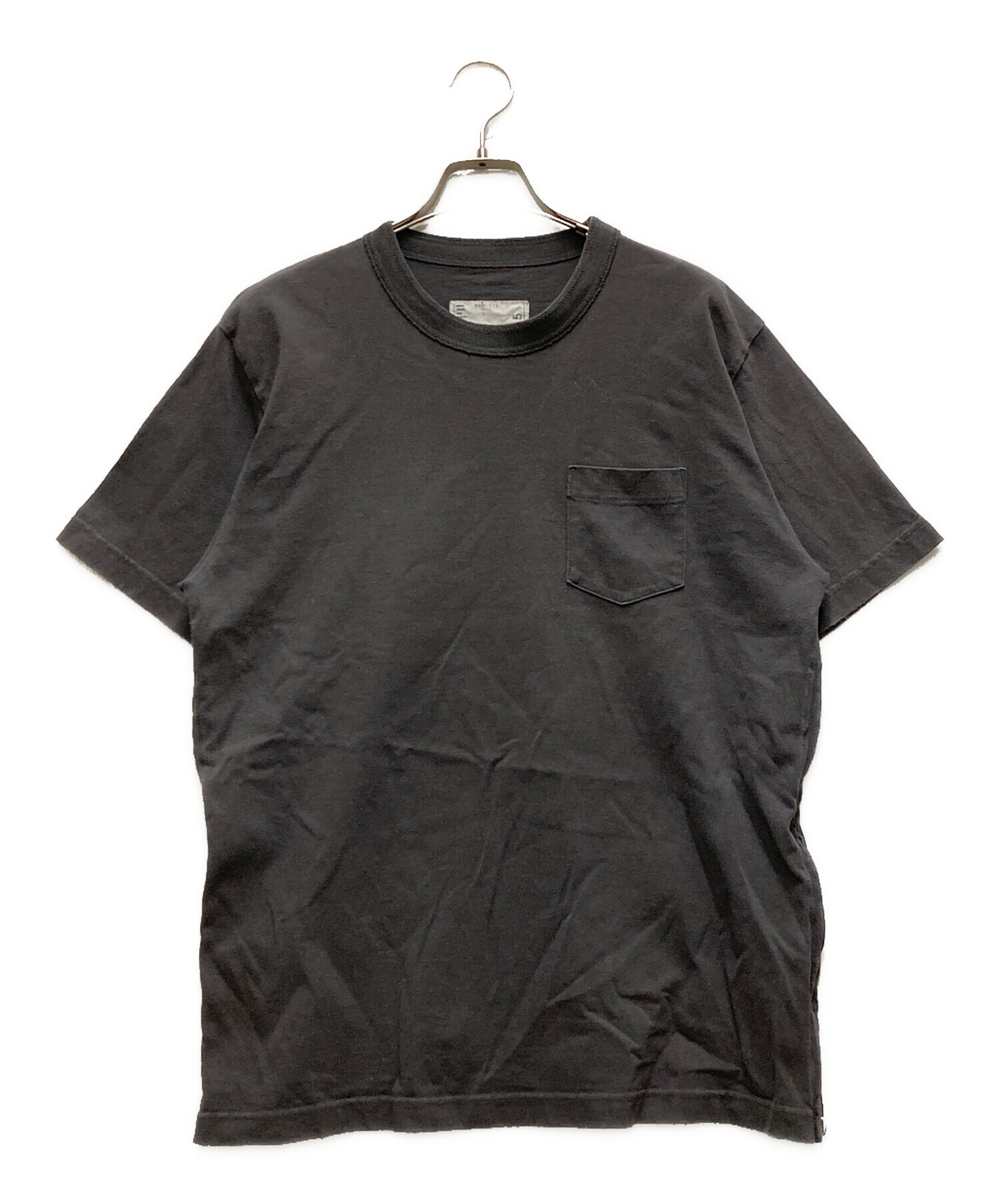 中古・古着通販】sacai (サカイ) Side Zip Cotton T-Shirt グレー