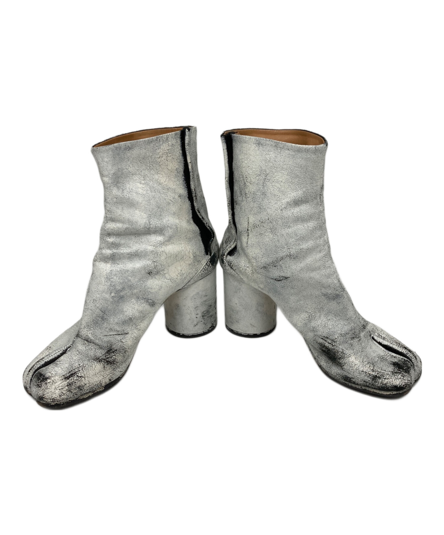 Maison Margiela メゾンマルジェラ 足袋ブーツ 白ペンキ 37 中古・古着通販】Maison Margiela (メゾンマルジェラ) ペンキ加工足袋