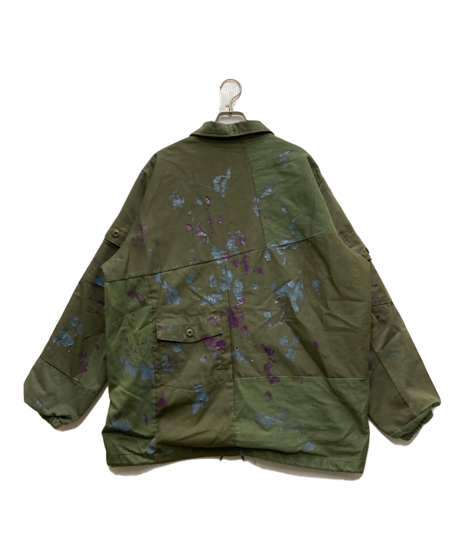 Rebuild by Needles リビルドバイニードルス 日本製 BDU VEST REMAKE リメイクミリタリーベスト M Olive ジレ トップス【中古】【Rebuild by Needles】 中古・古着通販】Rebuild by Needles (リビルドバイニードルス) 再構築