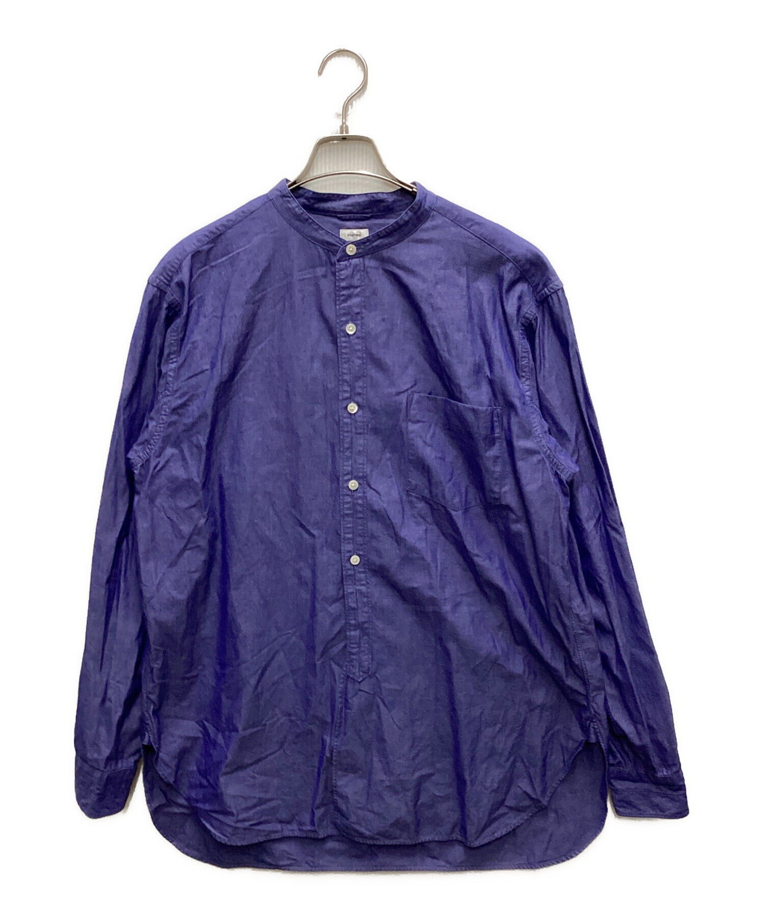 トップス blurhms / Polish Chambray Shirt size 3 中古・古着通販】blurhms (ブラームス) Polish Chambray Band Collar