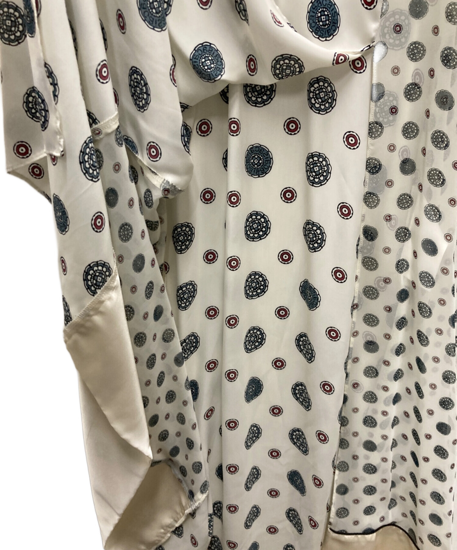 sacai小紋柄komonコレクションワンピースホワイト sacai - サカイ 21SS 