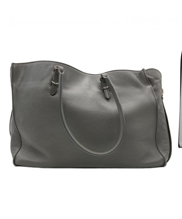 バレンシア バッグ ペーパー グレー 中古・古着通販】BALENCIAGA (バレンシアガ) ペーパー/トートバッグ