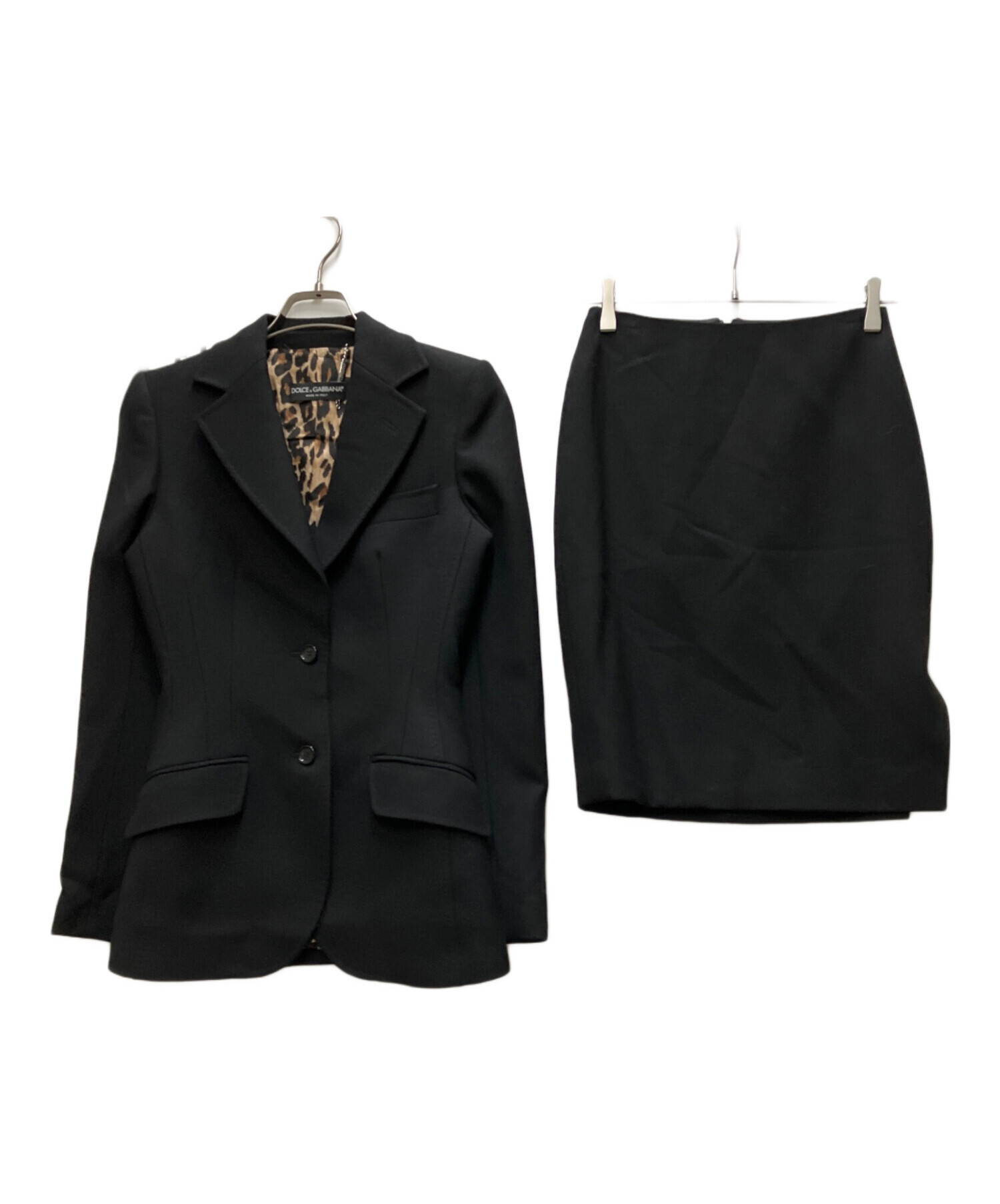 未使用 ドルチェアンドガッバーナ スーツ セットアップ スカート レオパード柄 中古・古着通販】DOLCE & GABBANA (ドルチェ＆ガッバーナ) 裏地