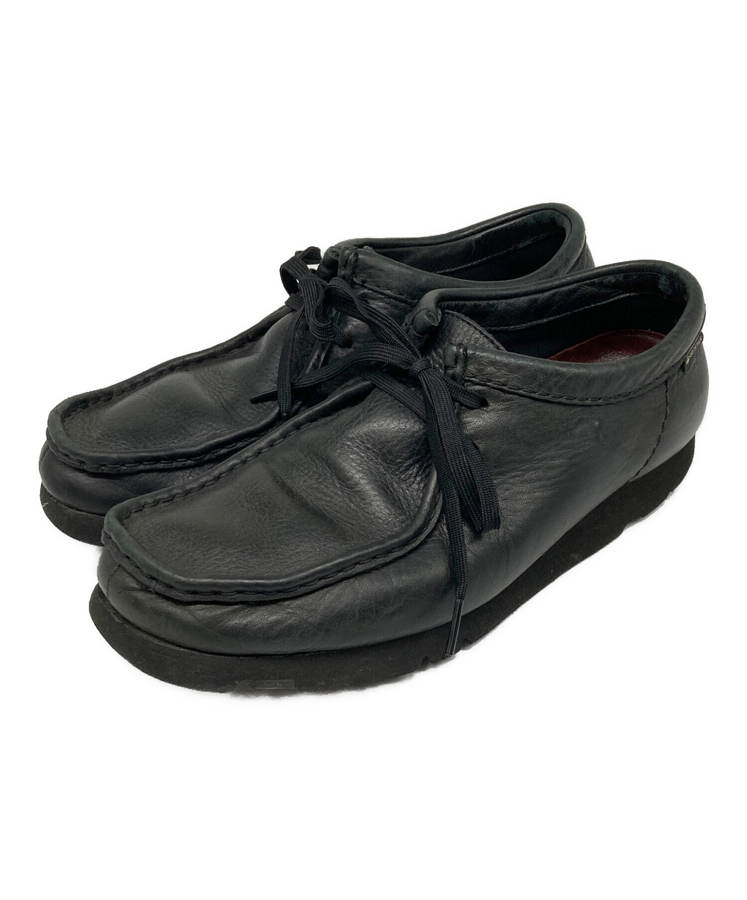 クラークス　ワラビー　未使用 中古・古着通販】CLARKS (クラークス) レザーワラビー ブラック サイズ
