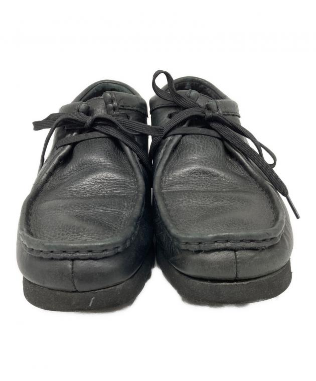 中古・古着通販】CLARKS (クラークス) レザーワラビー ブラック サイズ