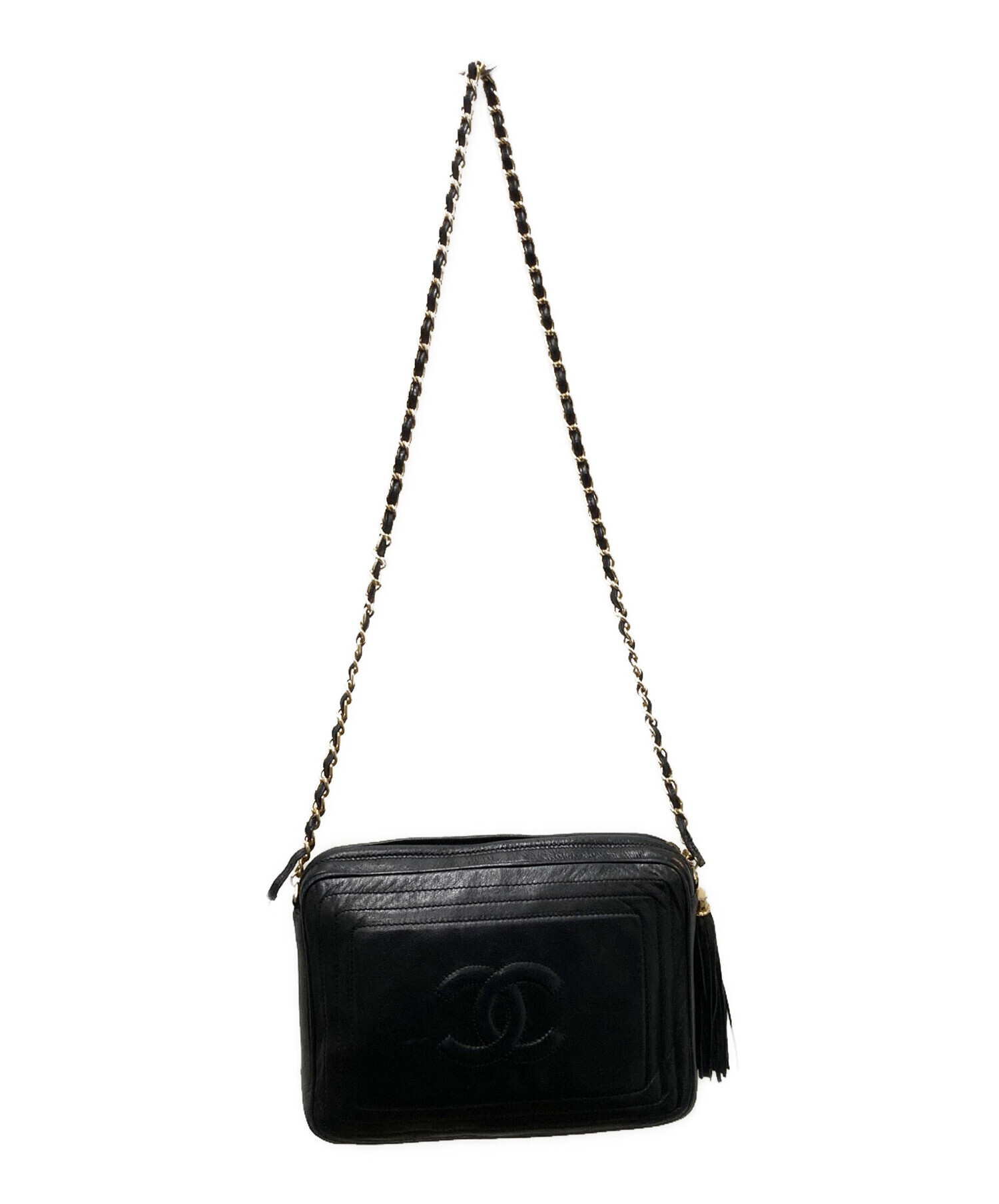 【ヴィンテージ】シャネル ショルダーバッグ CHANEL ヴィンテージ シャネル ココマーク ショルダーバッグ ブラック