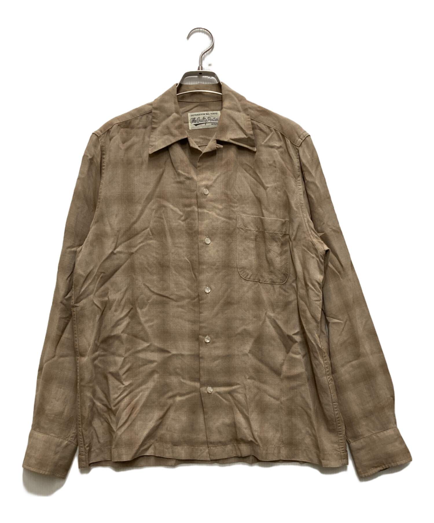 ワコマリア　ブラウン　オンブレ　レーヨン 中古・古着通販】WACKO MARIA (ワコマリア) レーヨンオンブレシャツ