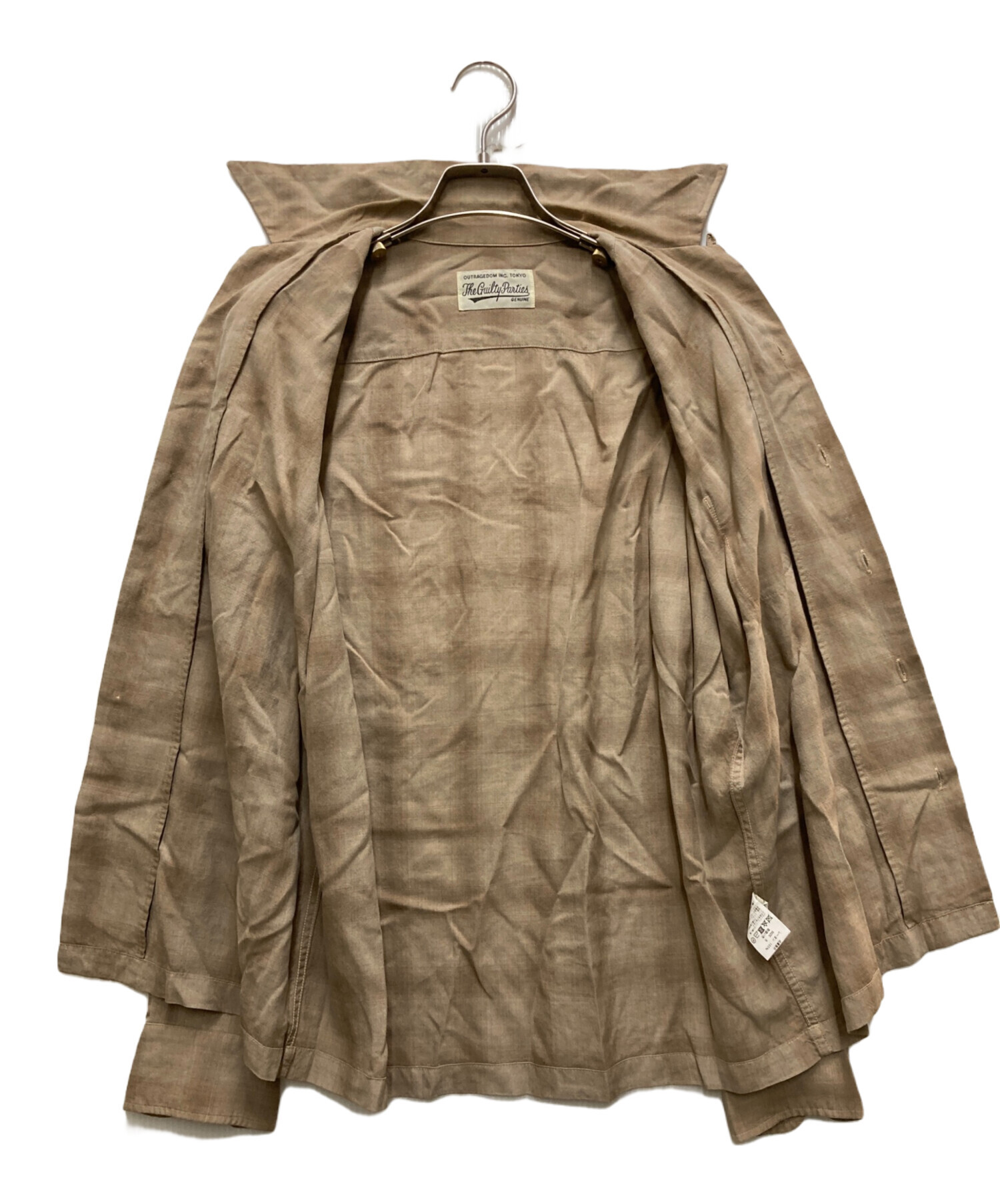 中古・古着通販】WACKO MARIA (ワコマリア) レーヨンオンブレシャツ