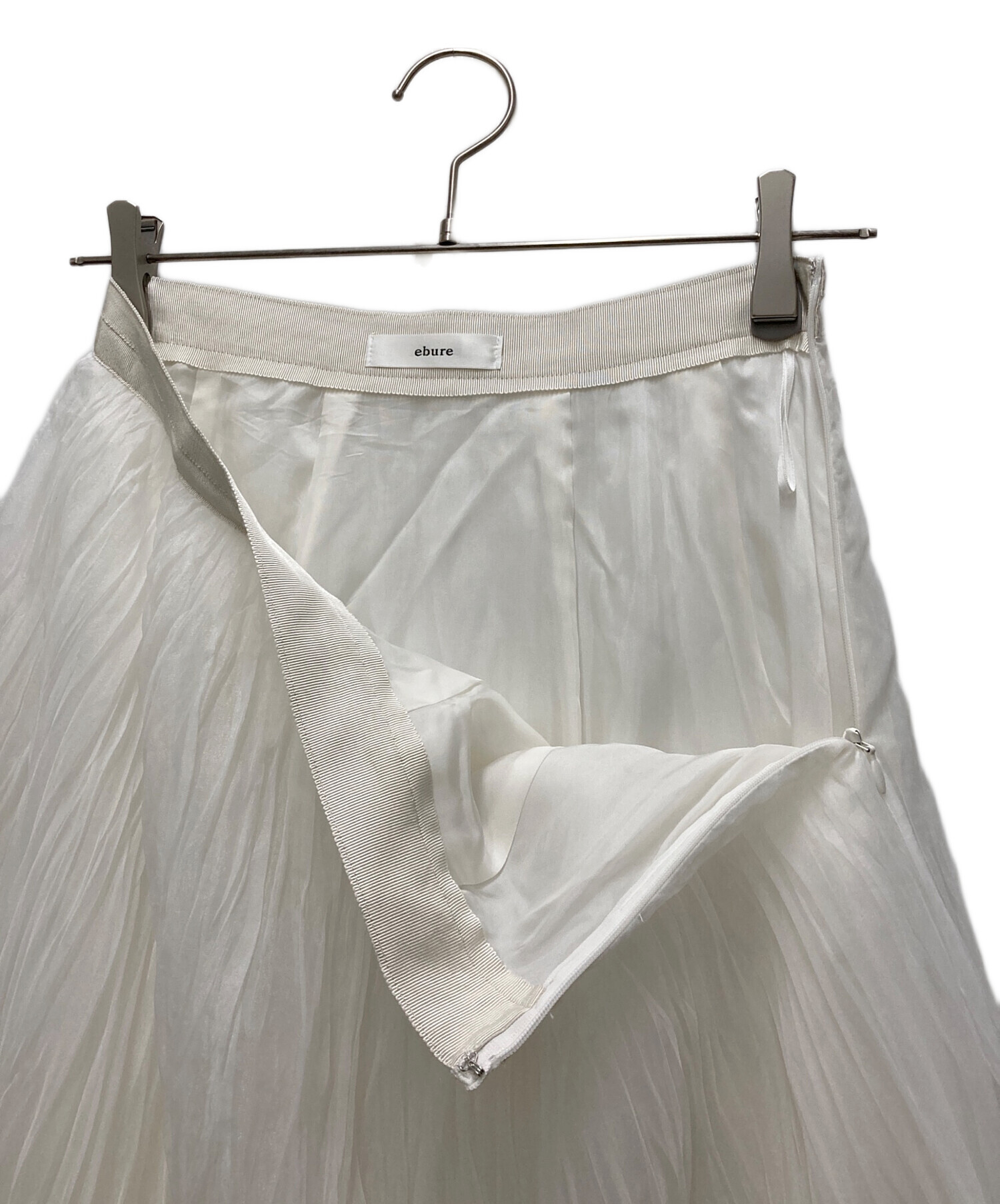 極美品✨️25AW　￥8万　エブール　シアーオーガンジープリーツ スカート　38 中古・古着通販】EBURE (エブール) シアーオーガンジープリーツ