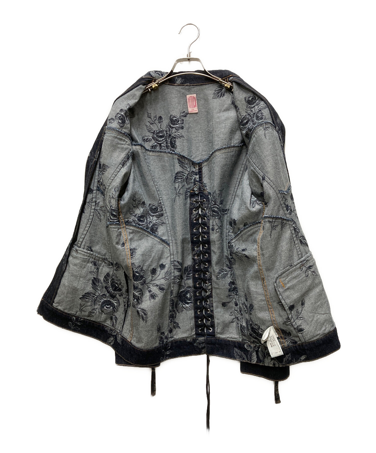 中古・古着通販】FETICO (フェティコ) ROSE DENIM JACKET インディゴ