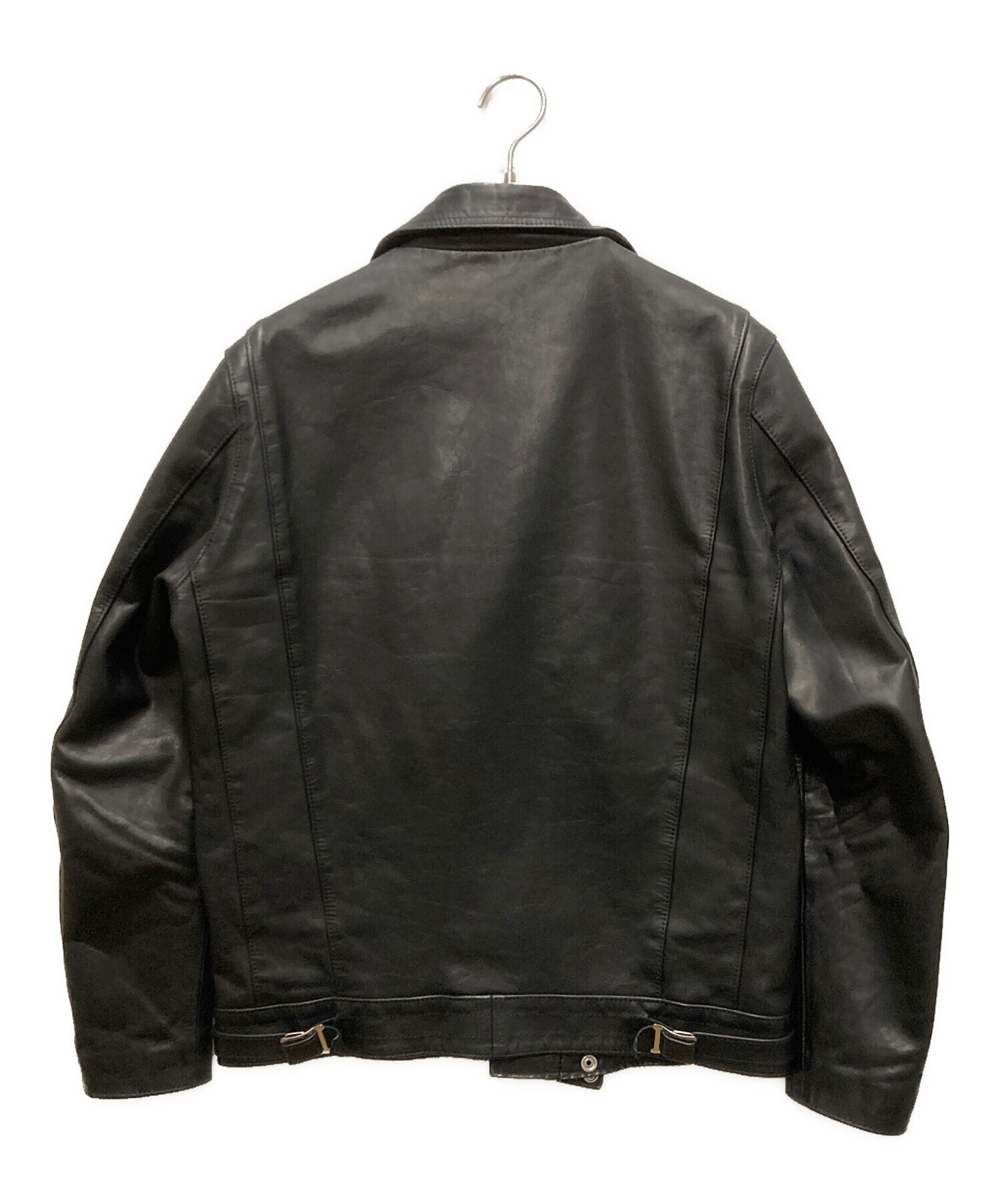 【美品】James Grose ボア ダブルライダースジャケット ホースレザー 中古・古着通販】JAMES GROSE (ジェームスグロース) ホースレザー