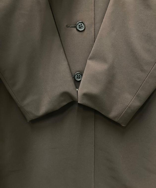 中古・古着通販】PRADA (プラダ) ステンカラーコート ブラウン サイズ 中古・古着通販】PRADA (プラダ) ステンカラーコート ブラウン サイズ