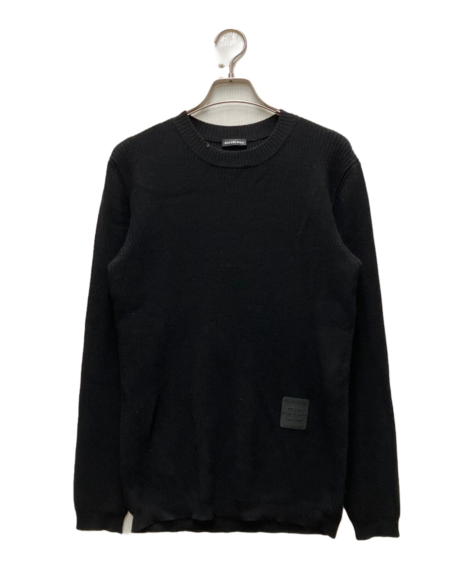 中古・古着通販】BALENCIAGA (バレンシアガ) ロゴパッチクルーネック