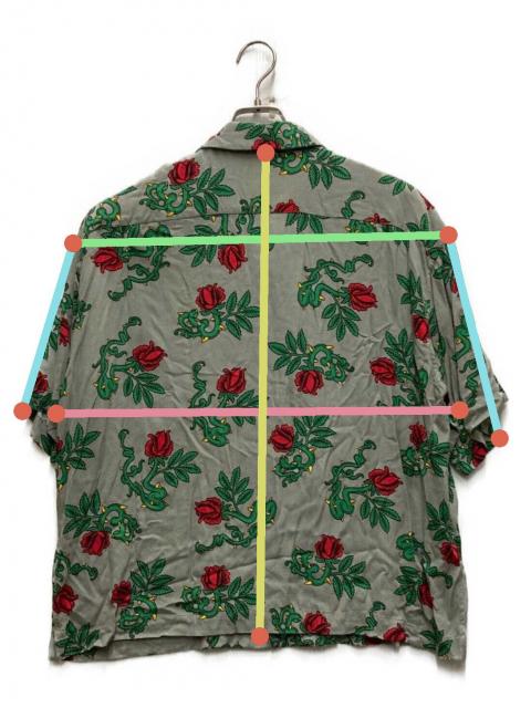 中古・古着通販】UNUSED (アンユーズド) Rose Pattern Short-Sleeve
