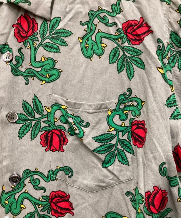 中古・古着通販】UNUSED (アンユーズド) Rose Pattern Short-Sleeve
