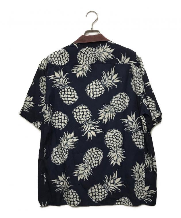 中古・古着通販】VALENTINO (ヴァレンティノ) アロハシャツ ネイビー