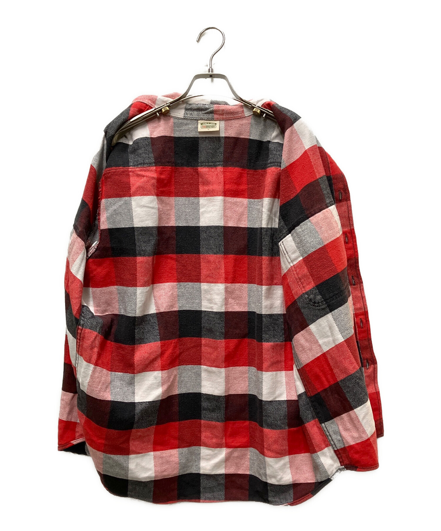 90s USA製 Fivebrother ファイブブラザー ネルシャツ FJ 中古・古着通販】FIVE BROTHER (ファイブブラザー) 90s ネルシャツ