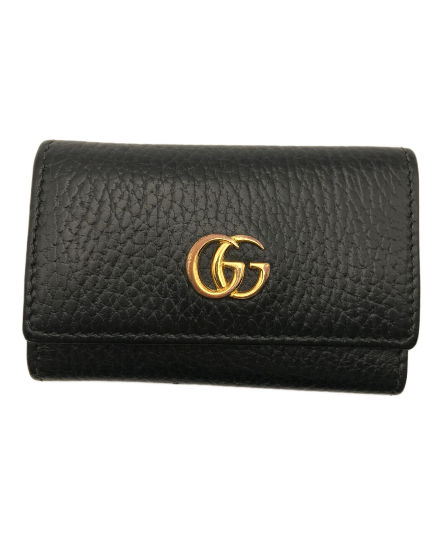 中古・古着通販】GUCCI (グッチ) GGマーモント6連キーケース ブラック