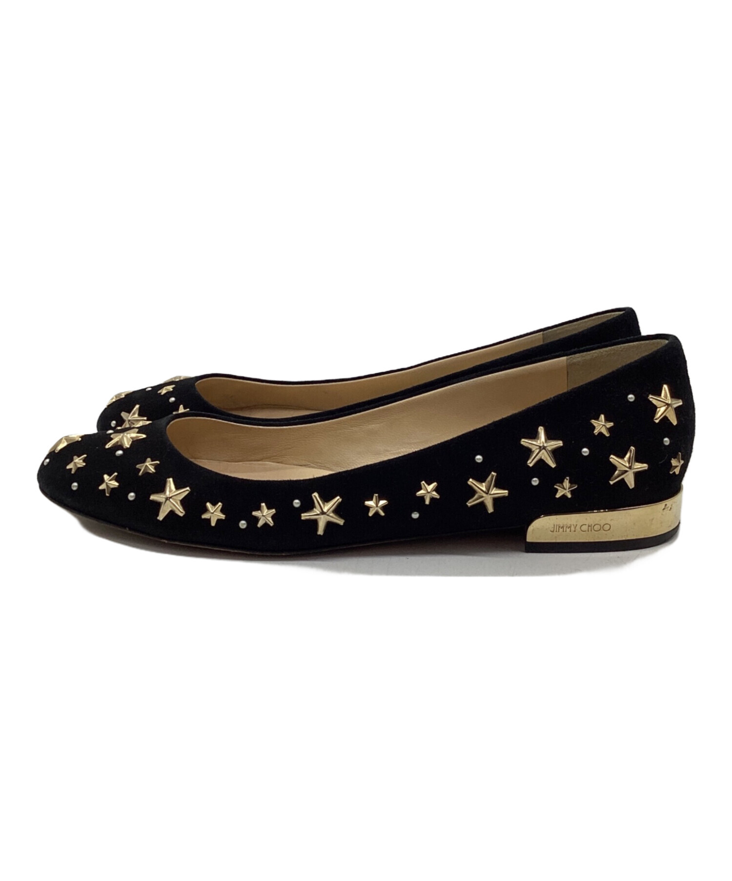 中古・古着通販】JIMMY CHOO (ジミーチュウ) スタッズパンプス ピンク