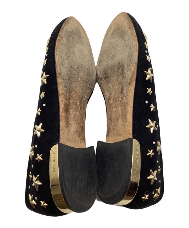 【未使用級】ジミーチュウ パンプス スタッズ ブラウン 中古・古着通販】JIMMY CHOO (ジミーチュウ) スタッズパンプス ピンク