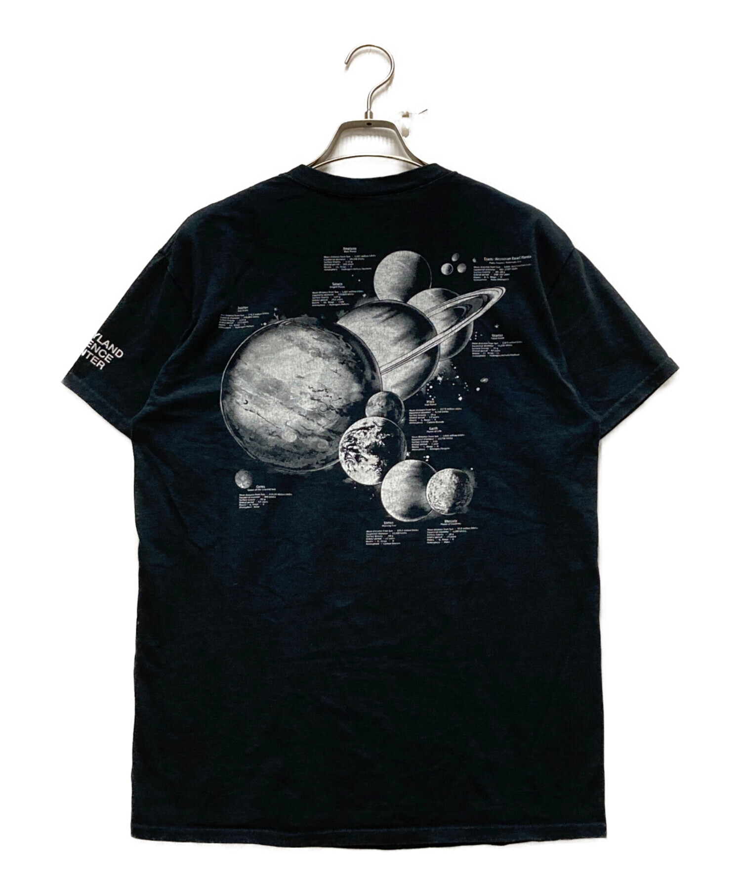 中古・古着通販】VINTAGE (ヴィンテージ) 太陽系 Tシャツ ブラック