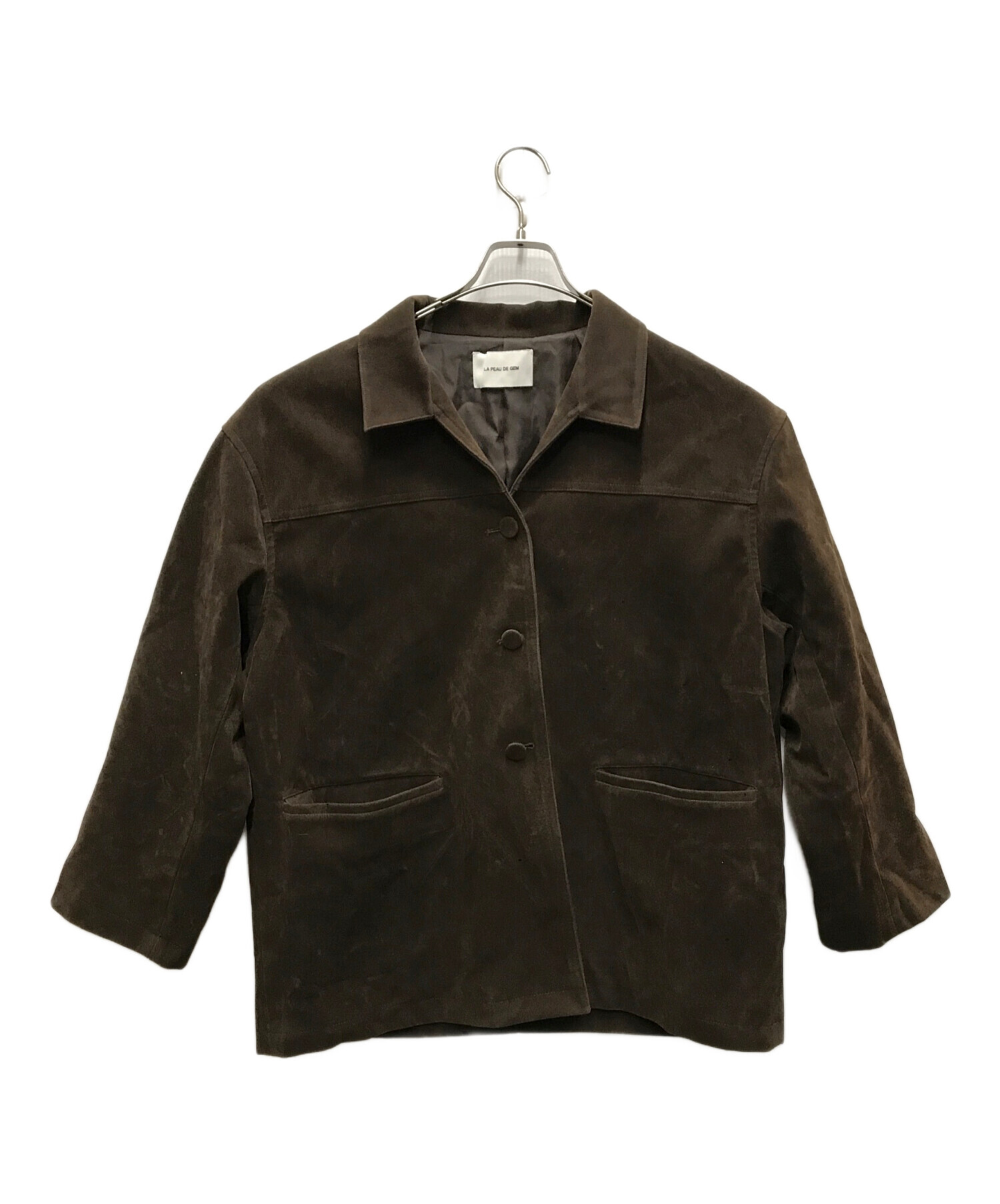 lapeaudegem eco suede coverall ステッカー付き 中古・古着通販】la peau de gem (ラポドゥジェム) eco suede coverall