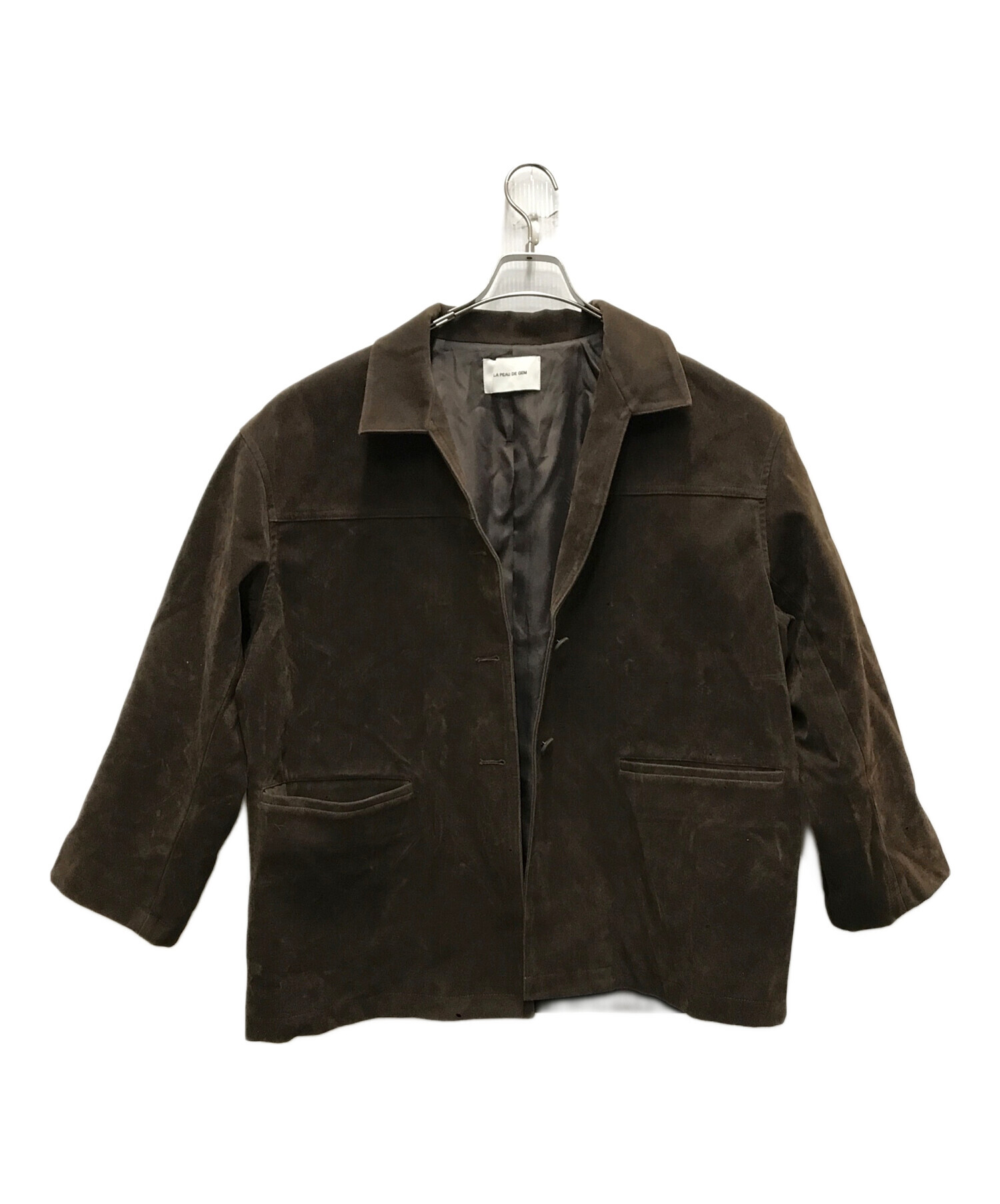 中古・古着通販】la peau de gem (ラポドゥジェム) eco suede coverall
