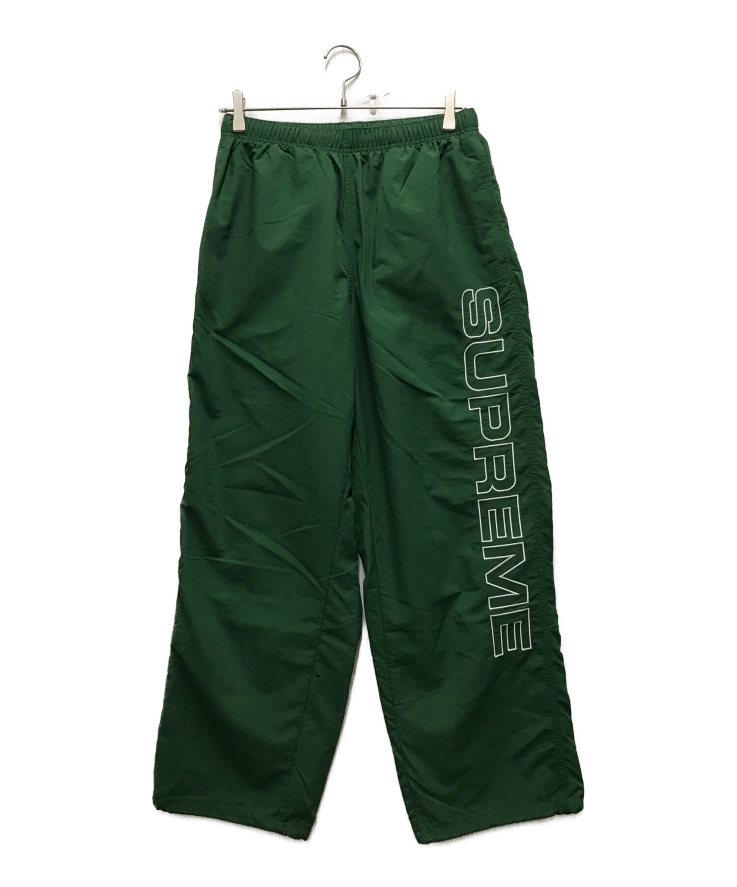 Supreme グリーン ストレートパンツ 中古・古着通販】Supreme (シュプリーム) Spellout Embroidered Track