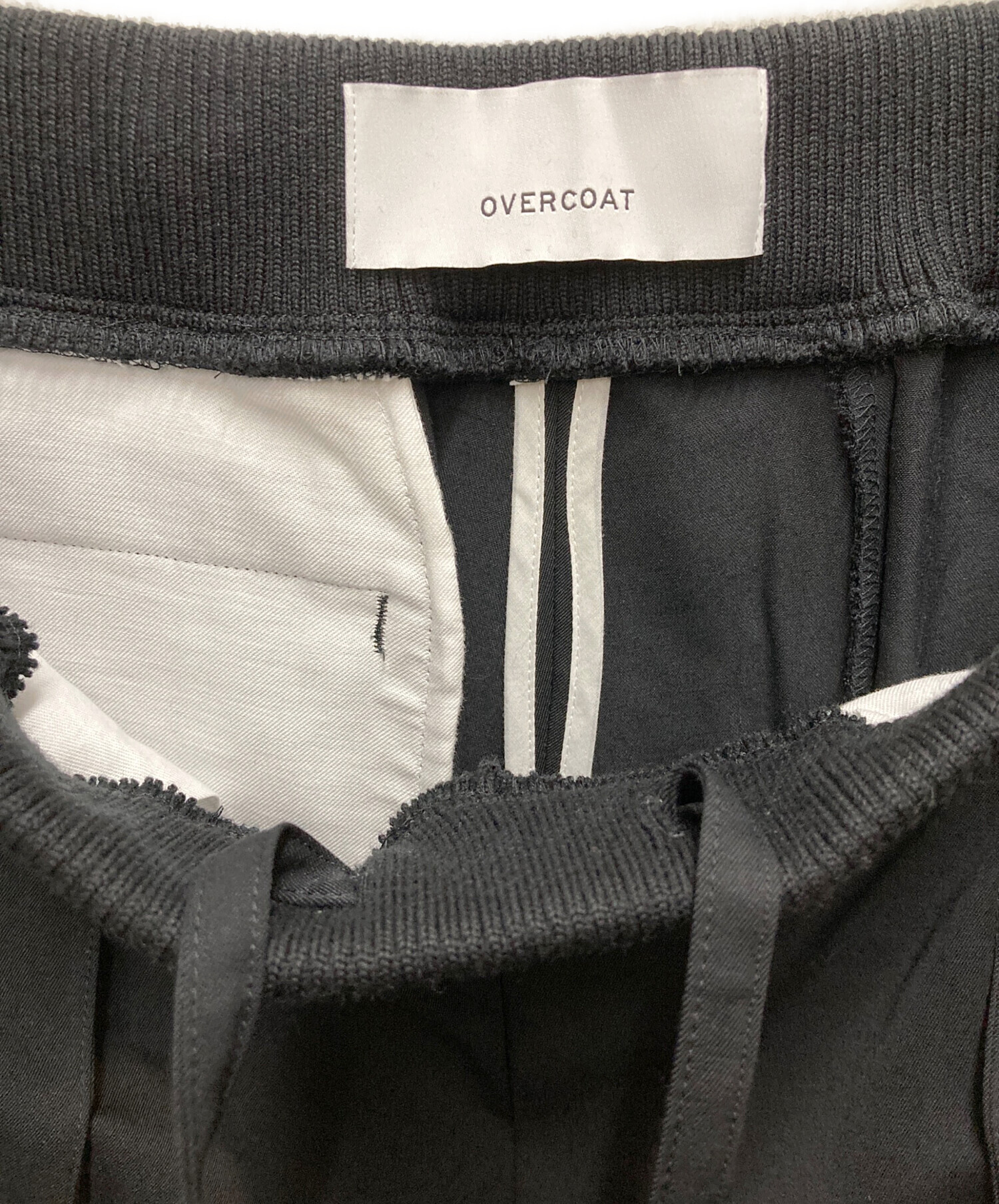 中古・古着通販】OVERCOAT (オーバーコート) ウールパンツ ブラック