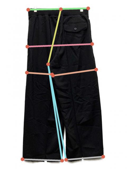 中古・古着通販】OVERCOAT (オーバーコート) ウールパンツ ブラック