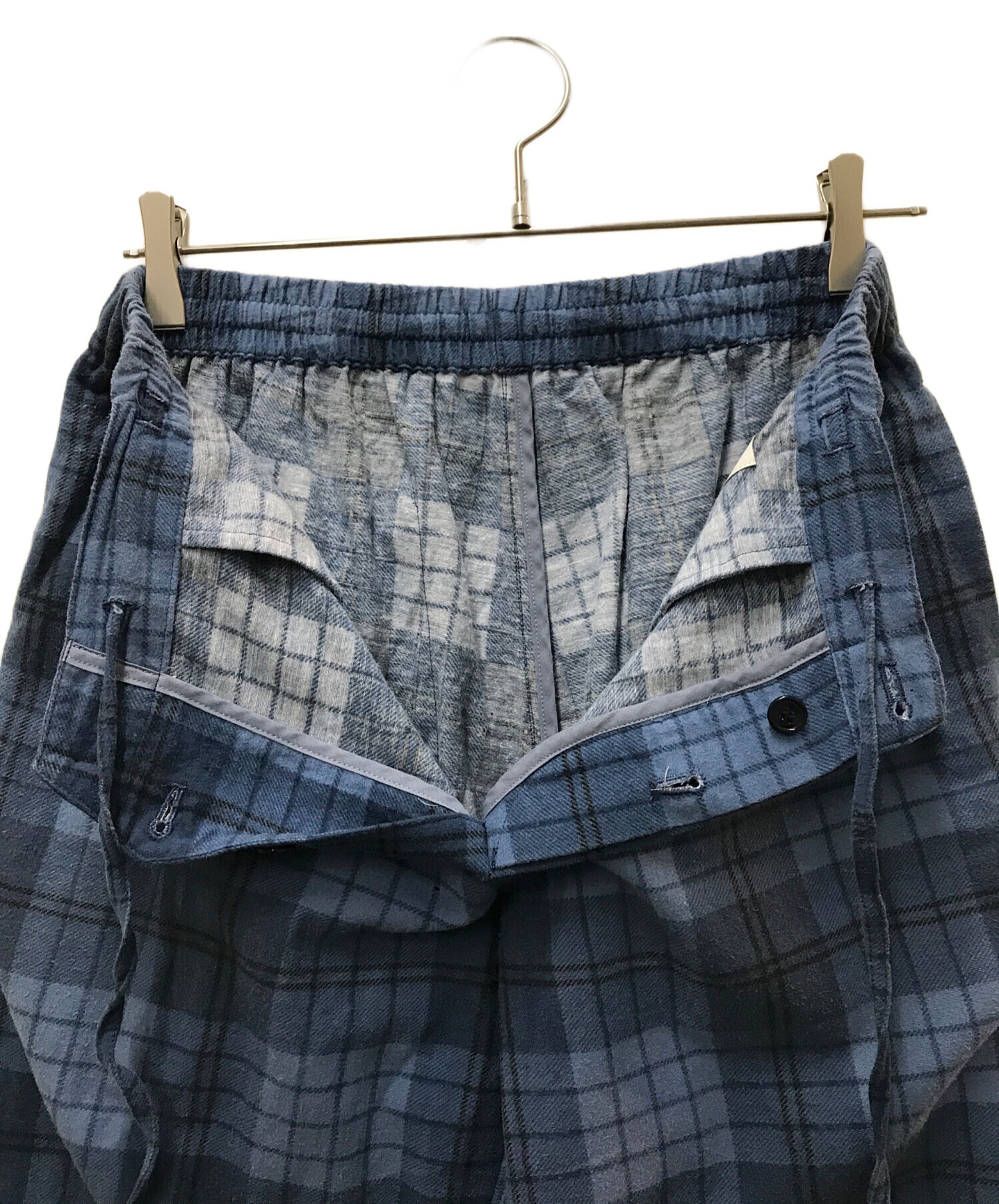 中古・古着通販】UNUSED (アンユーズド) Check pants ブルー サイズ:1