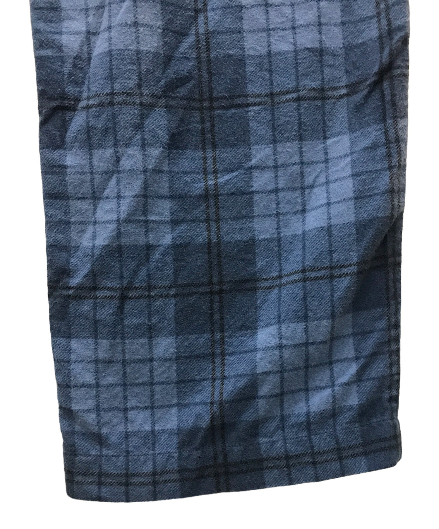 unused UNUSED アンユーズド チェックパンツ 中古・古着通販】UNUSED (アンユーズド) Check pants ブルー サイズ:1