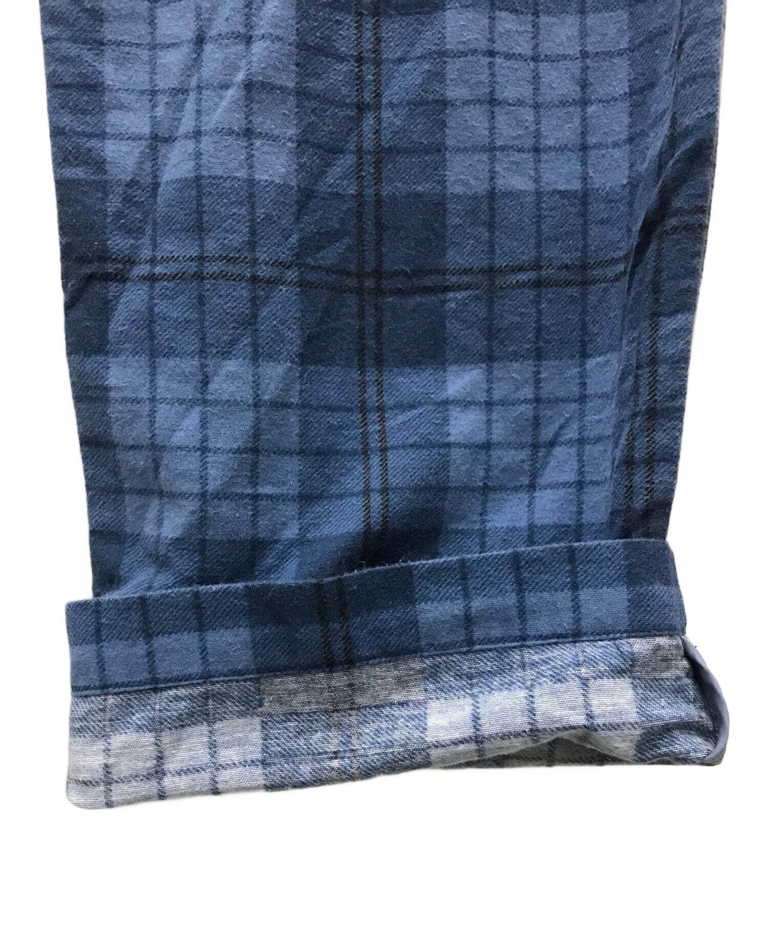 中古・古着通販】UNUSED (アンユーズド) Check pants ブルー サイズ:1