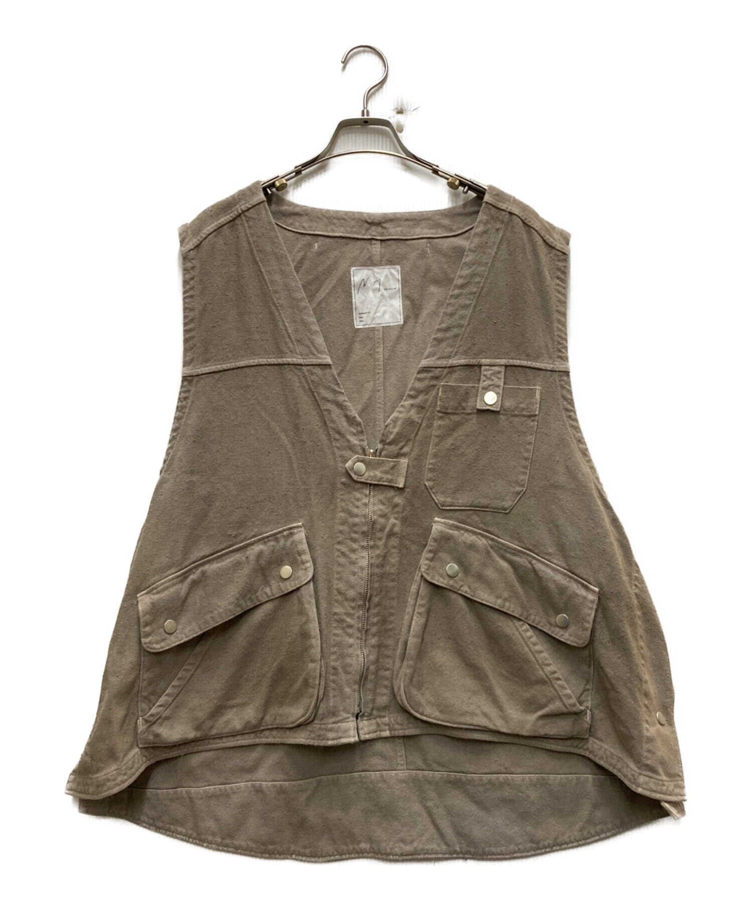 中古・古着通販】ANCELLM (アンセルム) C/R DUCK UTILITY VEST