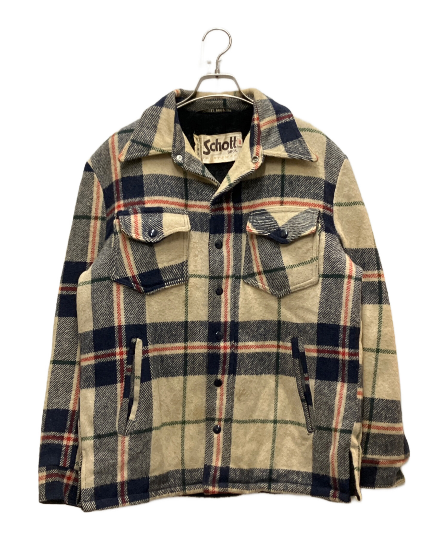 中古・古着通販】Schott (ショット) 70's裏ボアチェックシャツ